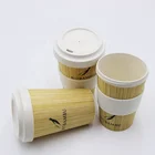Coffee Travel Mug Coffee 100 Pc MOQ Natural Eco-firendly Personalized Travel Mug Bamboo Fiber Coffee