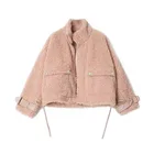 Fur Coat Women Coat New Trend Sheep Sheard Fur Coat Woman Natural Leather Coat With Pocket