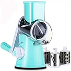 new Mini multi blade manual rotary Kitchen Mandoline vegetable slicer
