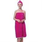 Towel Womens Coral Fleece Bath Towel With Hair Turban