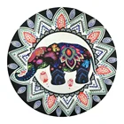 Mandala Round Towel Beach with Custom Reactive Printing Logo, Round Beach Towel Microfiber