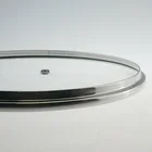 Eco-Friendly Lid with Glass Hot Selling G Type Glass Lid with Stainless Steel Rim for Cookware Parts