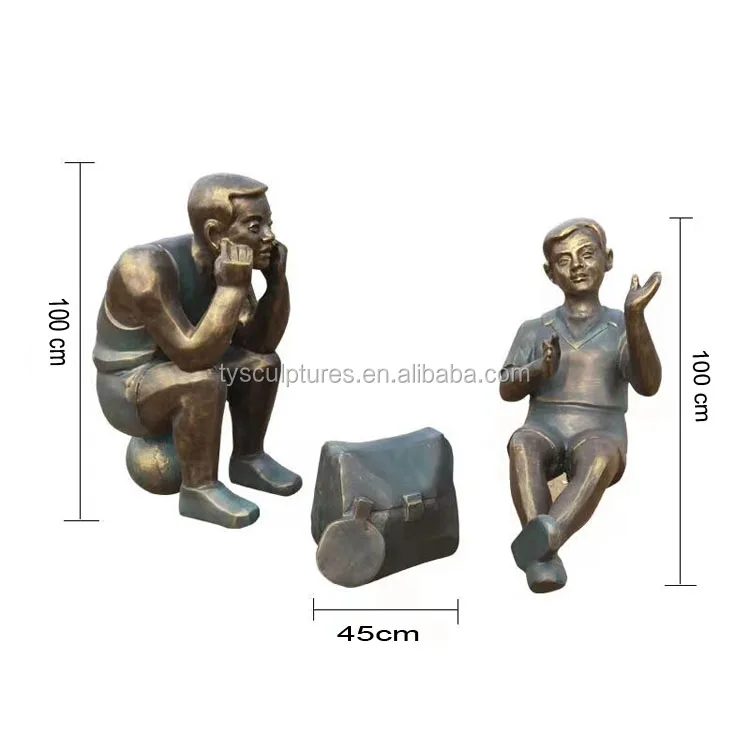 Fiberglass figure sculpture for garden yard decoration