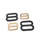Fashion metal accessories for bags 8 shape slider buckle bra ring adjuster