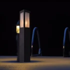 E27 Aluminum Outdoor Landscape Lighting Fixture Modern Garden Lawn Led Bollard Light IP54