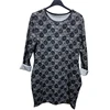 High quality o-neck half sleeve print soft Women's Blouses & Shirts