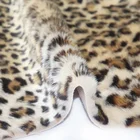 High quality cheap 100% polyester Plush Printing leopard print faux fur fabric