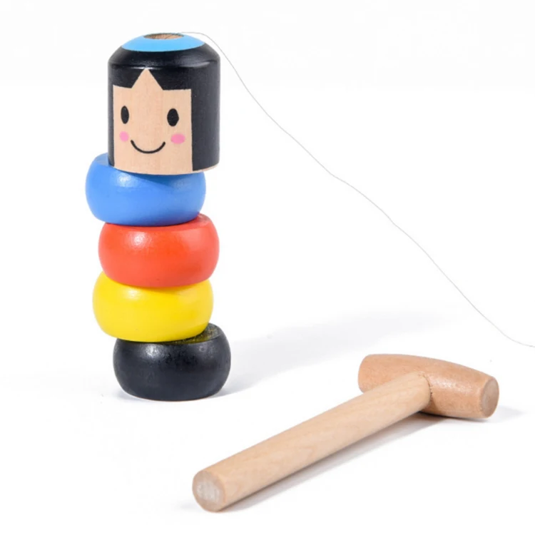 unbreakable wooden man magic toy