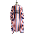 Custom logo Beauty Hairdressing Anti Static Waterproof Stripe Salon Barber Hair Cutting Cape
