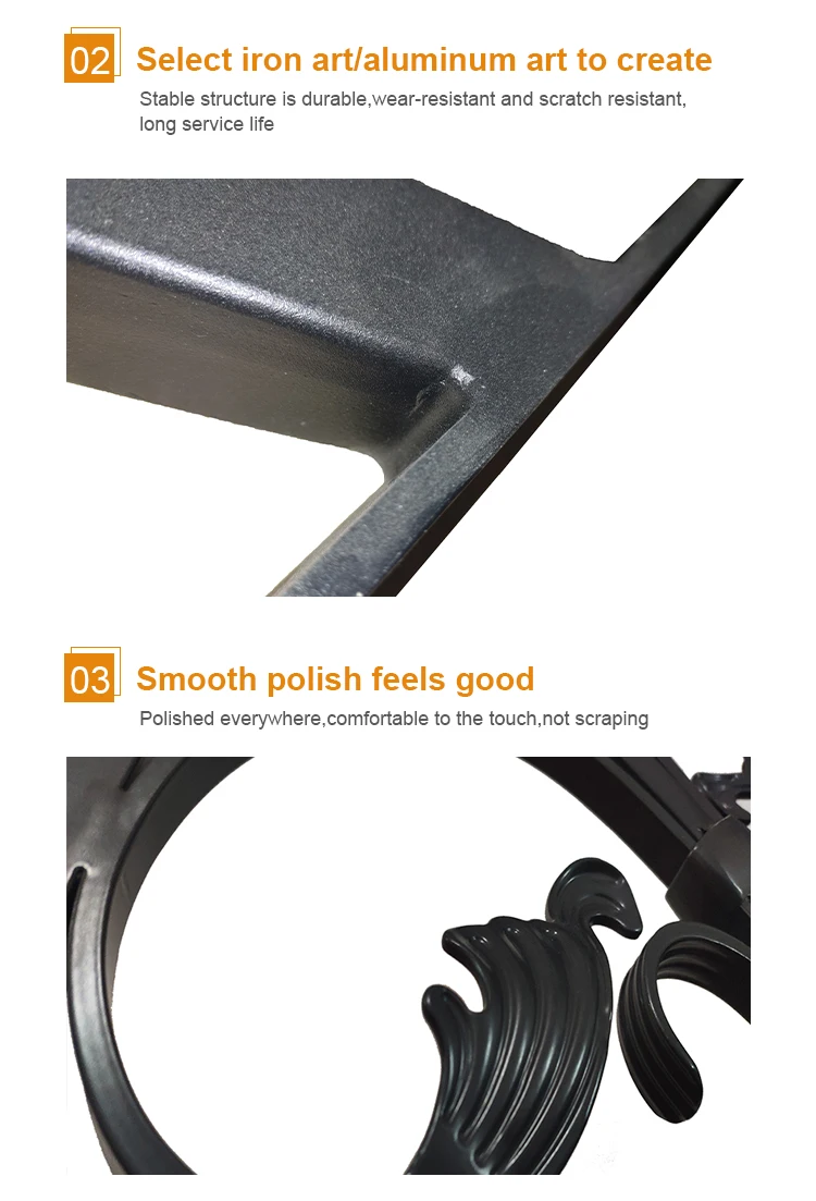 Home garden Residential Wrought Iron Big villa Gate For Outdoor