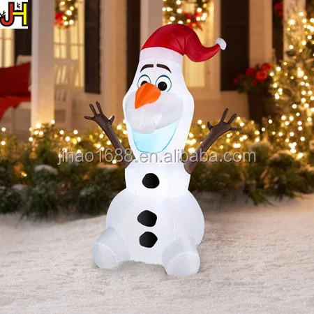 La Olaf Navidad patio decoración muñeco de nieve decoración de Navidad para publicidad