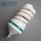 HoneyFly Full Spiral Tube Energy Saving Lamp AC220-240V 45W E27 Home Lighting Spiral Fluorescent Light Bulb