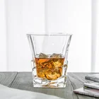 300 ml Square Non-leaded Crystal Iceberg Whiskey Glass LFGB Approved