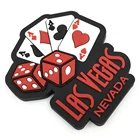 Customized size 5.8*6.3 cm silicone event gift pvc magnet fridge