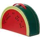 Wholesale Custom Kids Cardboard Fruit Shape Foldable Travel Suitcase Toy Storage Box with Metal Handle