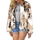 Womens Winter Warm Colorful Faux Fur Coat Jacket Cardigan Outerwear Tops for Party