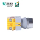 Hot Sell TENGEN LAY7-21BN Flat button 24V 220V 380V With lamp red green white black Push Button Switch