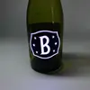 Bar nightclub Party OEM factory colorful waterproof customized 3M LED sticker wine EL bottle label