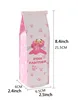 8 Colors,Large Capacity Cute Milk Carton Pencil Cases Box Cosmetic Bag with Zipper