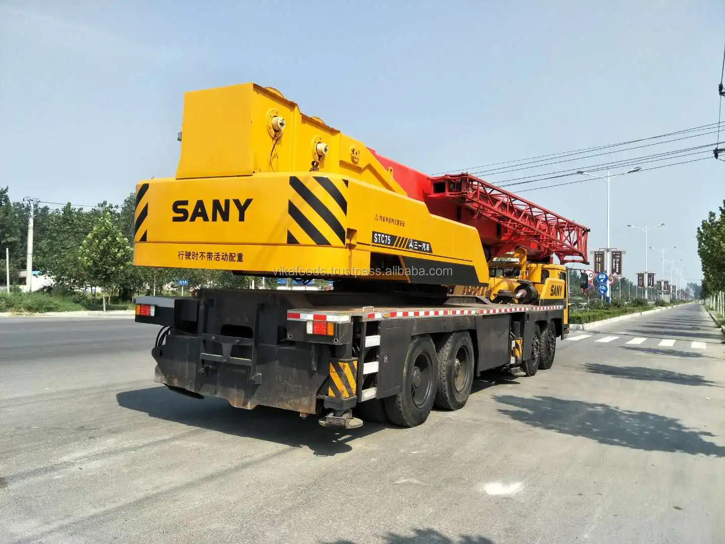 2015 model used sany 75 ton stc750 stc750a st750s truck crane