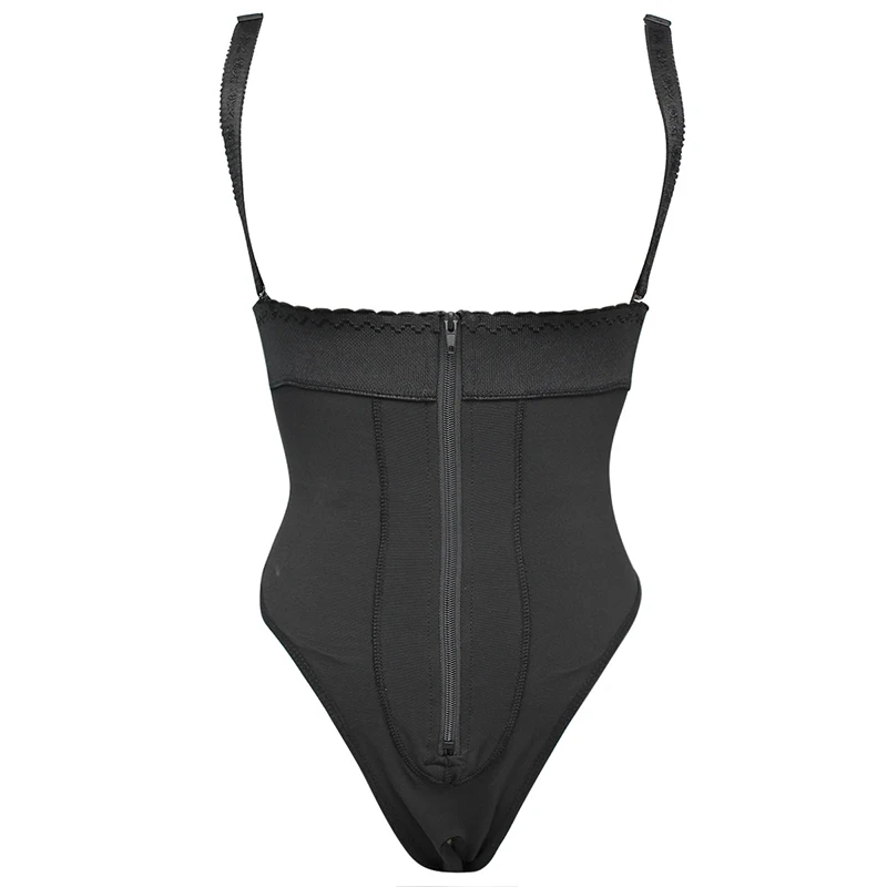Women Full Bodysuit Slim Full Body Shapewear Zipper Shapewear Tummy Control Corset.jpg