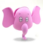 cute portable coin purse promotion gift soft silicone elephant coin pouch
