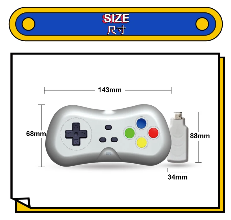 1080P HD Wireless Handheld TV Video Game Console 2 Players Mini Dual Gamepad With 638 Classic Game