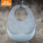 Air feeling 100% Food Grade Healthy Feeding Baby Silicone Bibs with Crumb Catcher soft silicone bib baby