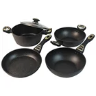 High quality forged aluminum non stick cookware set kitchenware