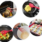 High Quality Wholesale Red Easy Clean Silicone Cooking Utensilio Set 10 Pieces Set Silicone Kitchen Utensils