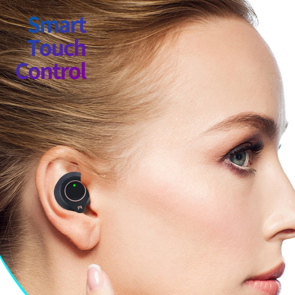 2019 Brand Customization Preferred W1 TWS BT V5.0 Wireless in Ear Earbuds Wake up Siri Earphone with Charging Box - ANKUX.COM