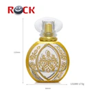 Perfume Glass Glassglassglass 50ml Travelling Gold Arabic Perfume Glass Bottles For Man