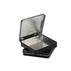 Black Sim Small Square Matte Black Cigarette SIM Cards Jewelry Tin Packaging With Hinged Lid