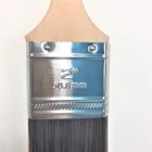 Beaver Tail Birch Handle Flat Sash Oval Shoulder Flat End 2" Paint Brush