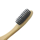 Eco friendly customisable oral care travel bamboo and charcoal toothbrush with logo design