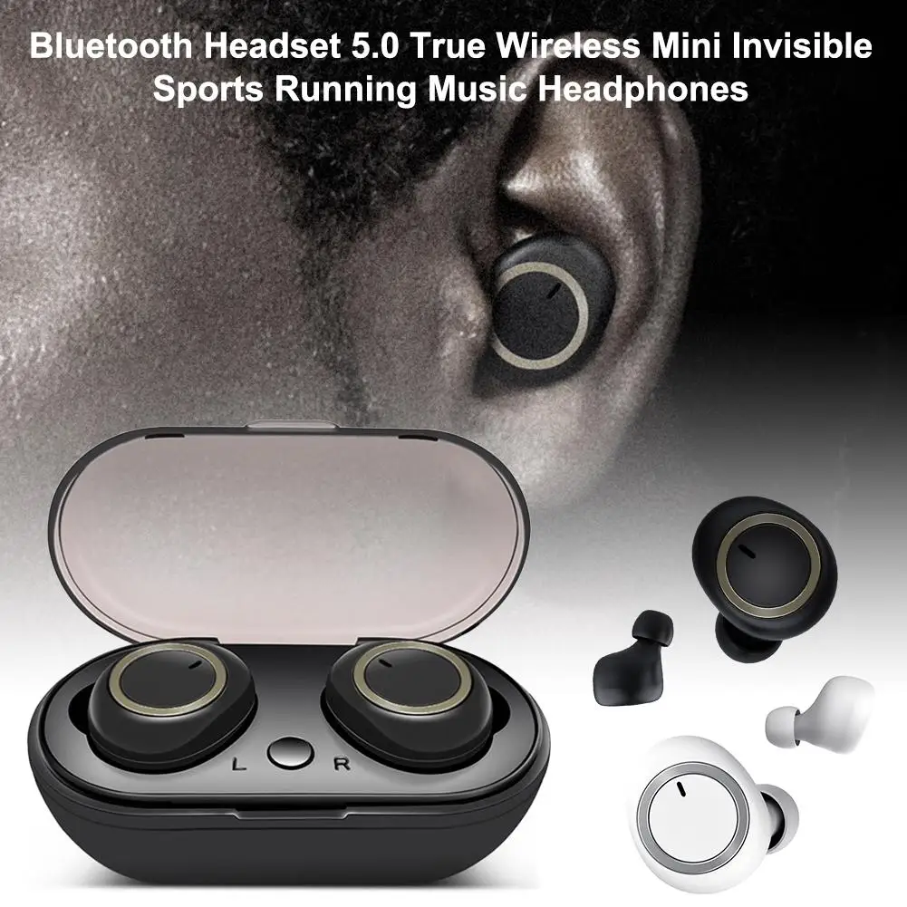A1 TWS Bluetooth 5.0 Wireless Earphones Mini Sports Earbud Waterproof Bluetooth Headset Stereo Wireless Earphone For IOS Android - ANKUX.COM