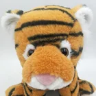High quality soft stuffed little sitting tiger plush toy wild animals cute plush for kids gift
