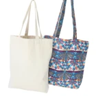 Eco-friendly foldable cotton canvas tote bag drawstring laundry bag