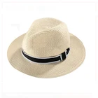 New Fashion Style Paper Straw White Bucket Hats Sun Floppy Straw Hat For Women