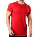 Shirt High Quality 94% Cotton 6% Elastane Raglan Short Sleeve T Shirt Mens Gym Shirt Custom Performance T Shirts