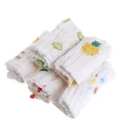 Baby Towel 5pcs Baby Handkerchief Square Towel Muslin Cotton Infant Face Towel Wipe Cloth