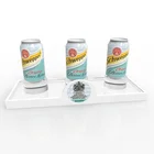 Display Modern Style Counter Top White Acrylic Beverage Display Stand