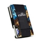 Women Wallet Women Men's Genuine Wood Leather Minimalist Slim Secure Protected Anti RFID Blocking Wallet