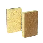 Coconut fiber cellulose sponge scrubber for dish cleaning