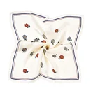 Custom New Design Wholesale Fashion Women Printed Light Color Silk Square Scarf