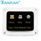 Lowest price 10mm 3 color CZ master Stone Fancy Vivid Diamond color Set
