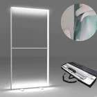 Mobile Aluminum SEG LED back lit display fabric light box frame 1x2m Frameless LED Light Box