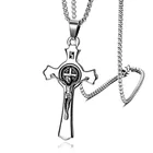 Popular cross pendant stainless steel necklace for men