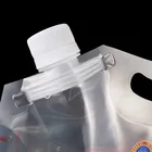 Plastic New Material Vertical Beer Plastic Bag Camping Drinking Water Bag