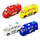 Car Toys Car Toy For Car LGW084 Mini Diecast Promotional Plastic Pull Back School Bus Car Toys For Children's Learning